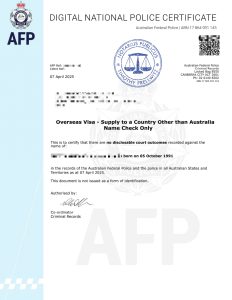 Ejemplo traducción jurada urgente de antecedentes penales