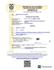 Ejemplo de traducción jurada de antecedentes penales