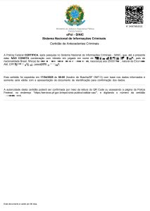 Ejemplo traducción jurada antecedentes penales en portugués