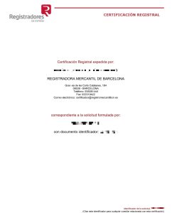 Ejemplo traduccion jurada de Certificado Registral
