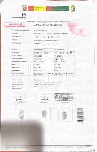 ejemplo traduccion jurada certificado matrimonio